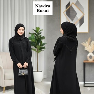 Abaya Gamis Hitam Fashion Muslim Maxi Dress Saudi Arab Nawira Busui By Safryna Collection Abaya Bangil