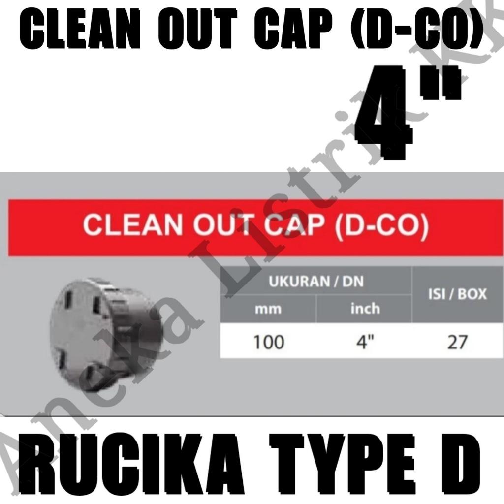 RUCIKA CLEAN OUT D 4INCH CO 4" CO CAP 4" INCH RUCIKA WC SEPTIC TANK COVER