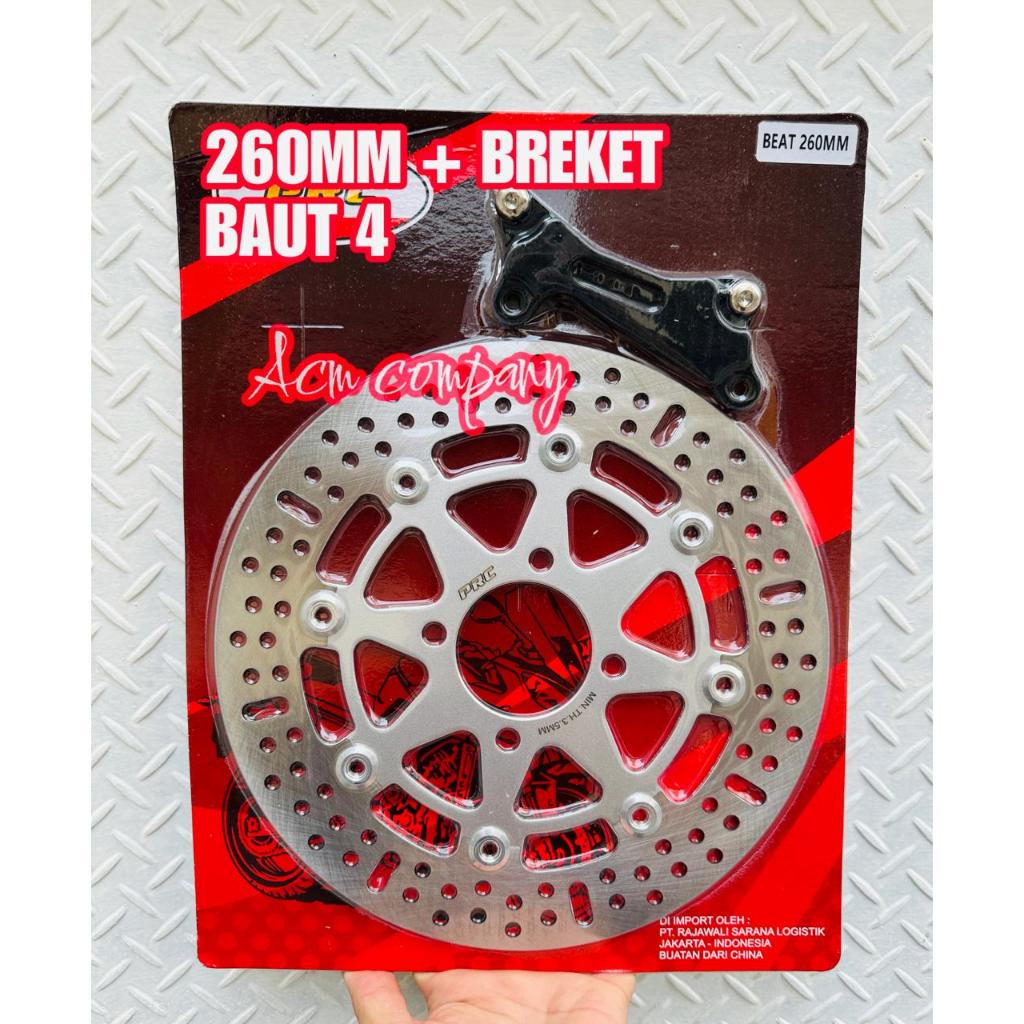 แผ่นดิสก์ขนาดใหญ่ Beat Scoopy Genio Vario110-125-150 Vario160-cbs ขนาด 260mm 220mm Hole 4