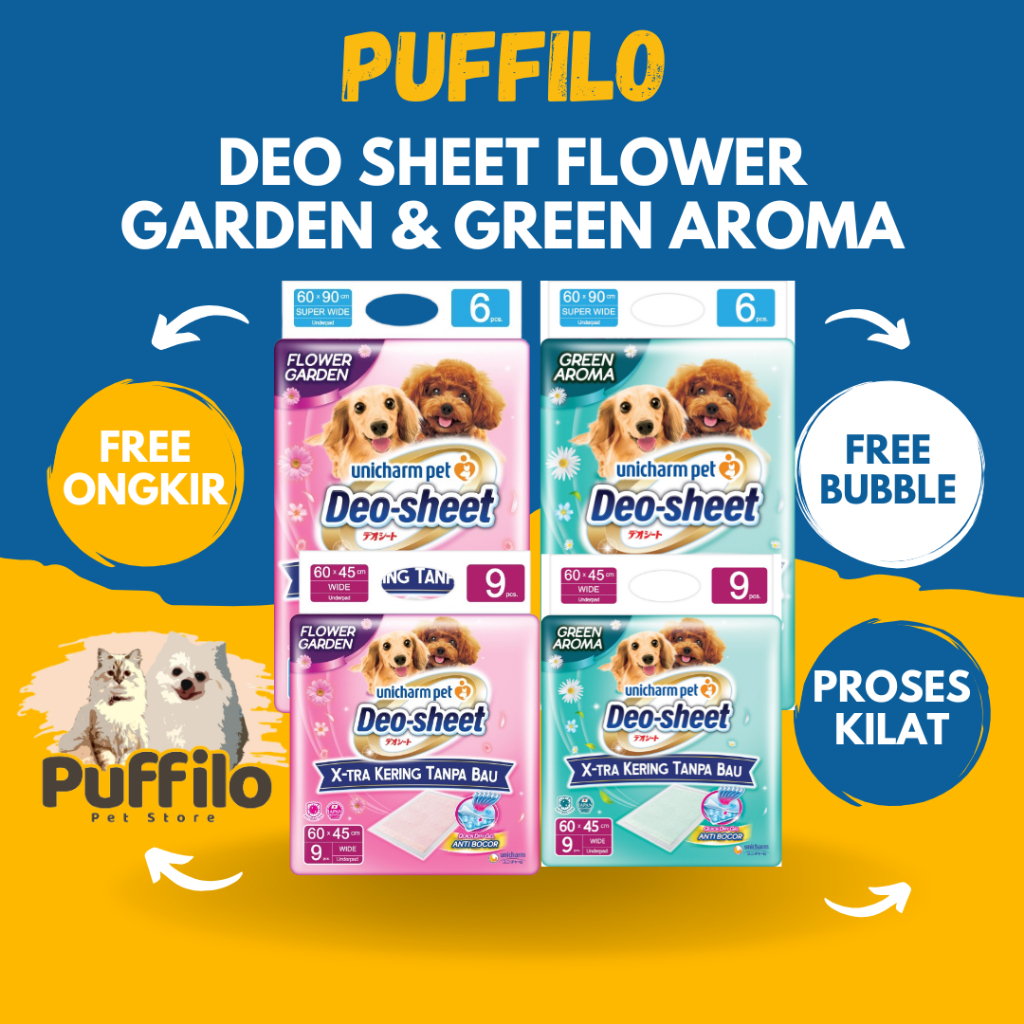 Unicharm Pet Deo Sheet - แผ่นรองกรง/ผ้าอ้อม Underpad