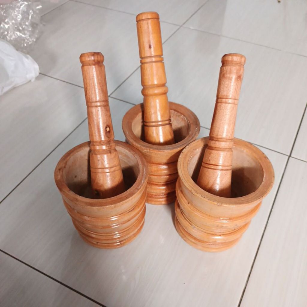 MINI WOODEN MORTAR WOODEN ปูนไม้ไม้ไม้