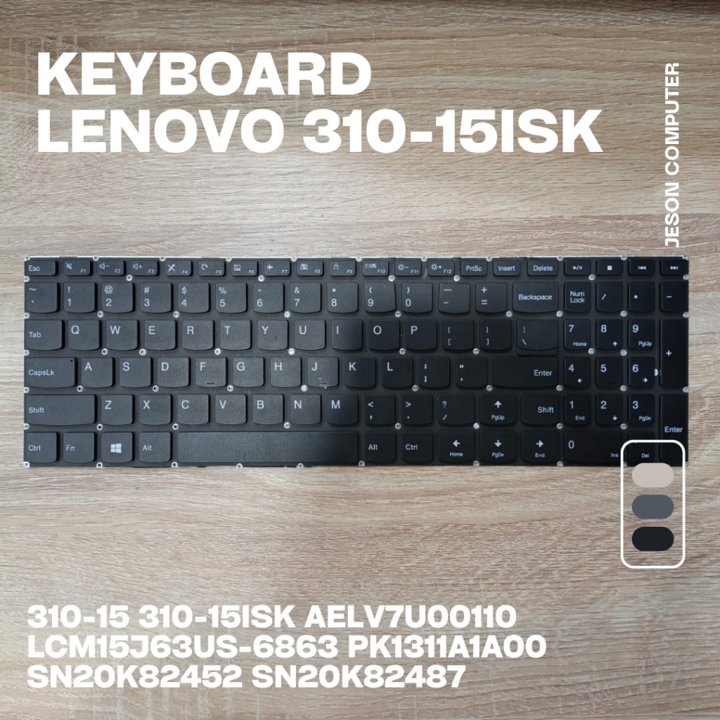 Lenovo 310-15 310-15ISK แป้นพิมพ์แล็ปท็อป AELV7U00110 LCM15J63US-68353 PK1311A1A00 SN20K82452 SN20K8