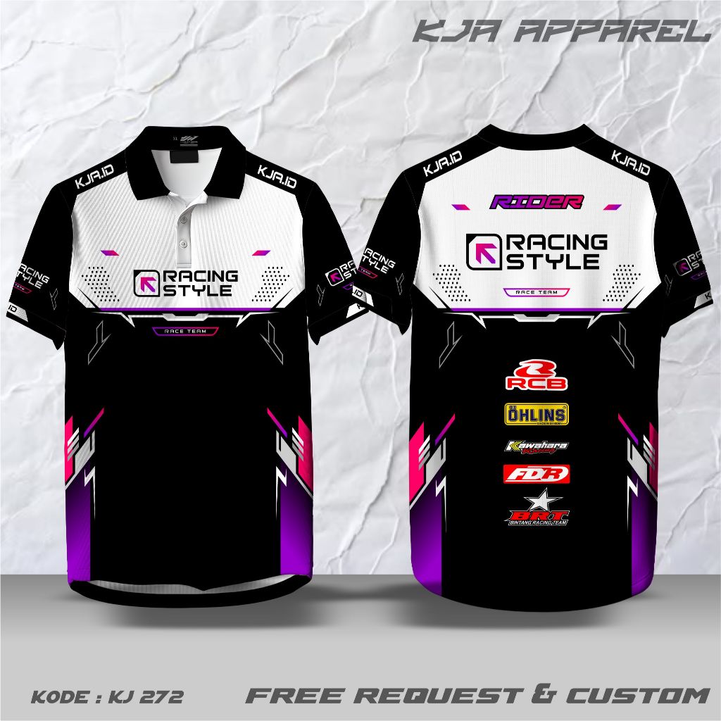 CUSTOM RACING JERSEY, REQUEST POLO COLLAR BUTTON V-NECK COLLAR O-NECK COLLAR, UNIT เสื้อยืด, FULLPRI