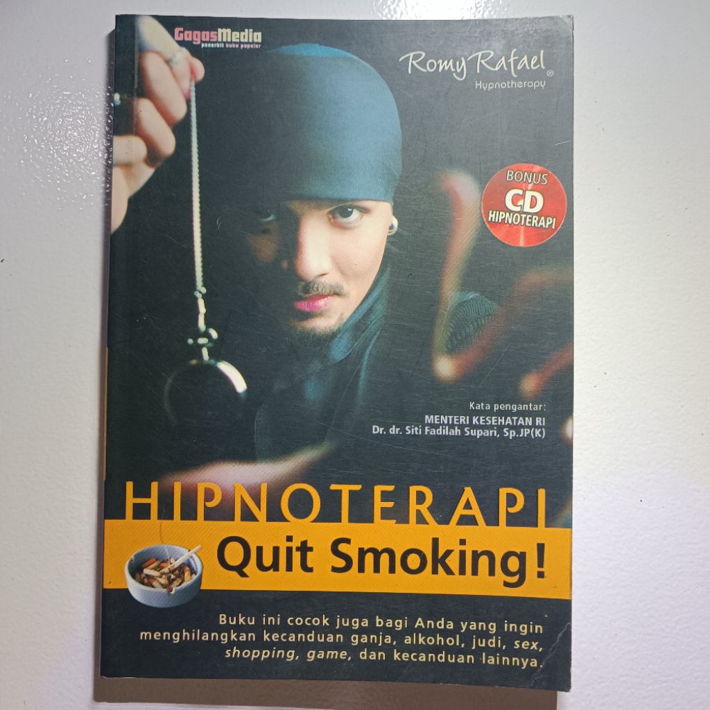 HIPNOTHERAPY Quit Smoking หนังสือเล่มนี้ยังเหมาะสําหรับคุณที่ต้องการเพื่อลบยกเว้นต่างๆ โดย Romy Rafa