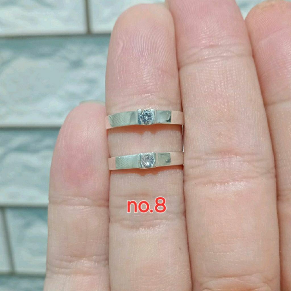 COUPLE RING / COUPLE RING / WEDDING RING / WEDDING RING NO. 8 (925 เงิน)