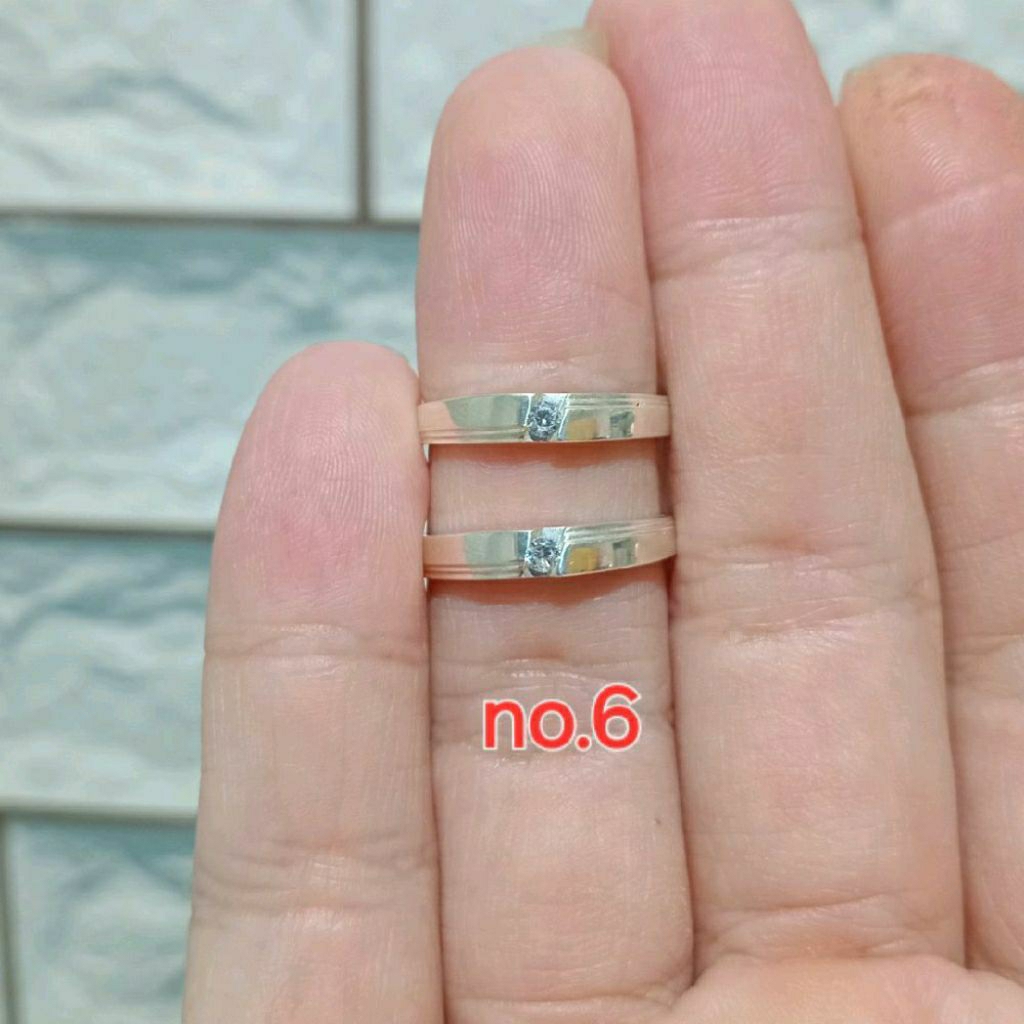 COUPLE RING / COUPLE RING / WEDDING RING / WEDDING RING NO.6 (เงิน 925)