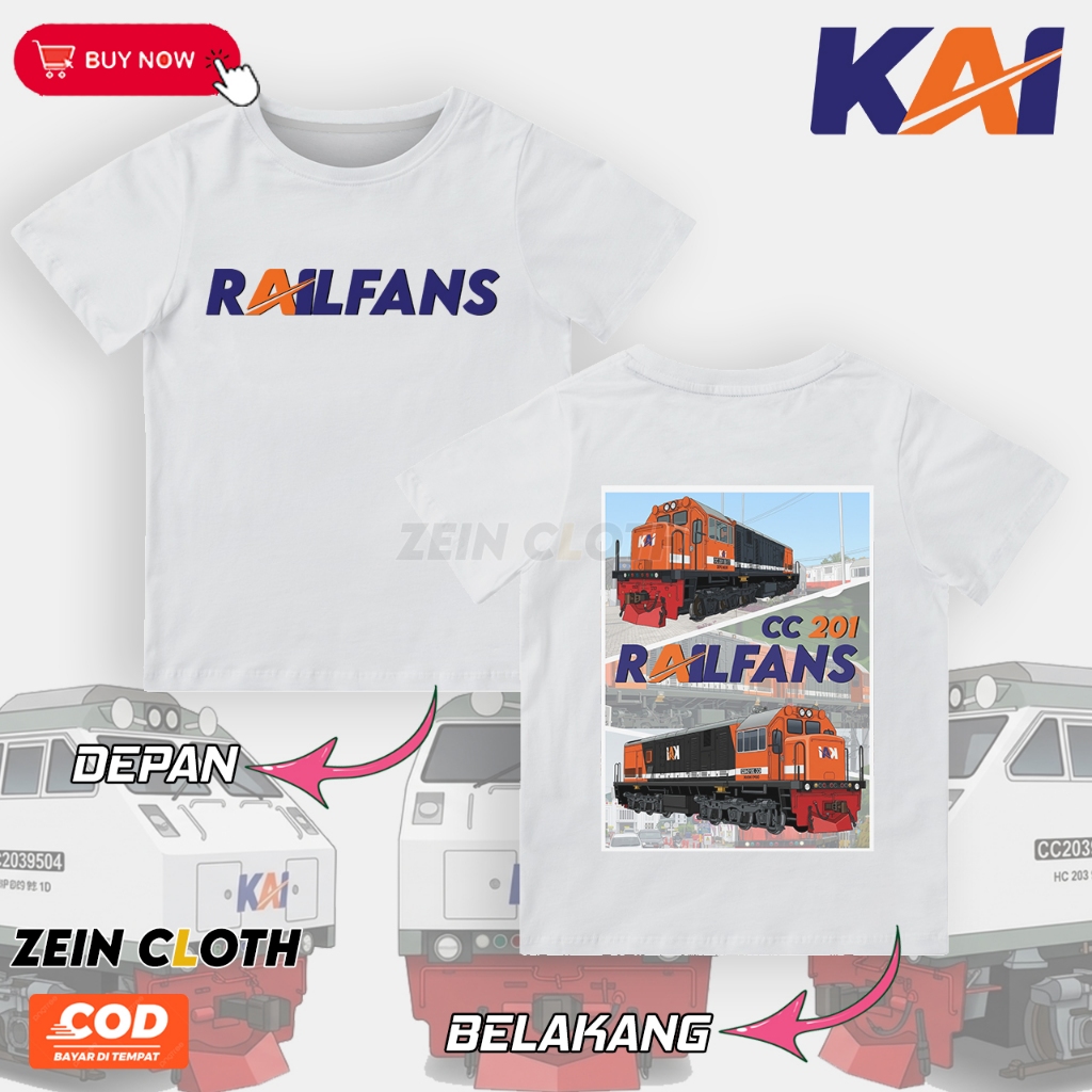 เสื้อยืดหัวรถจักร KAI CC 201 / เสื้อเด็กหัวรถจักร KAI CC 201