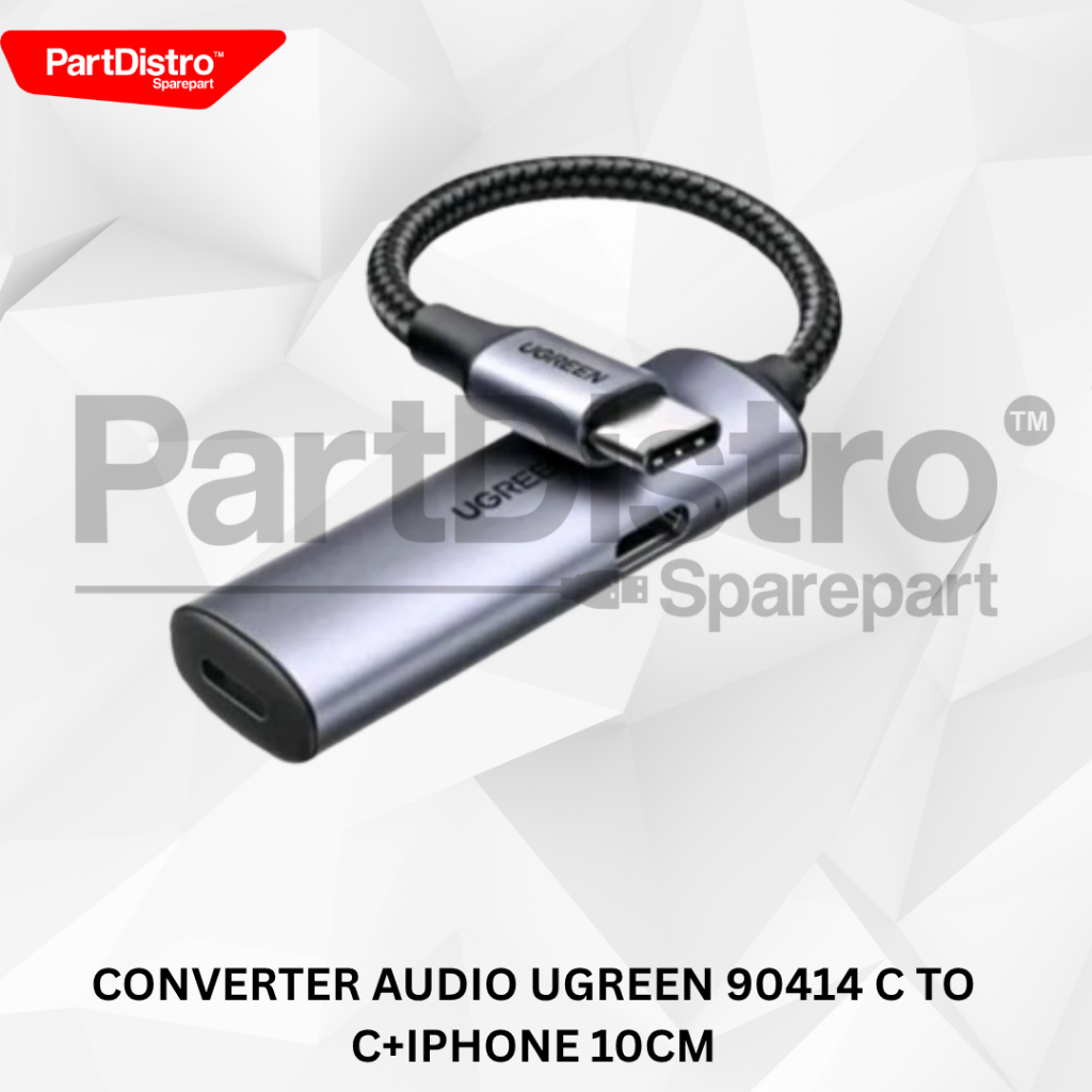 UGREEN 014 C TO C AUDIO CONVERTER + IPHONE 10 ซม