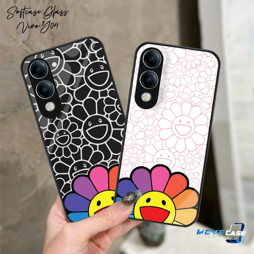 MV837 Softcase Glass VIVO Y04 - เคสซิลิโคน VIVO Y04 ล่าสุด - เคส VIVO Y04 ตัวป้องกันโทรศัพท์มือถือ