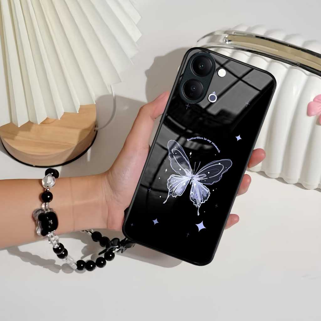 GANTUNGANล่าสุดGlossy Glass Softcase + สายVivo Y05 [SCK02] เคสVivo Y05 - เคสVivo Y05 - ปลอกโทรศัพท์ม