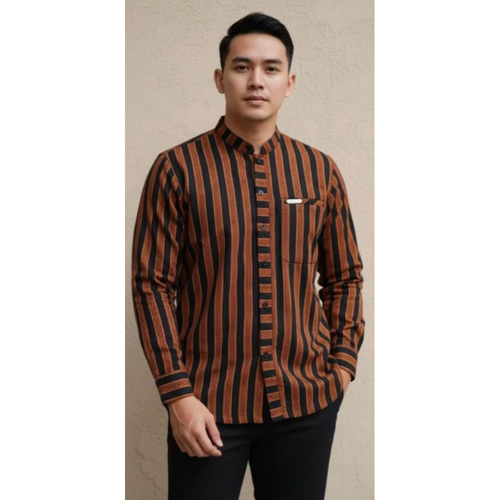 KEMEJA JAVANESE STRIPE shirt/JAVANESE STRIPE BIGSIZE shirt by kana shirt
