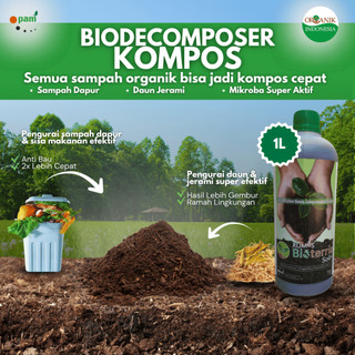 BIODECOMPOSER KOMPOS – Pengurai Sampah Dapur & Daun • Kompos Cepat 5–14 Hari • Anti Bau