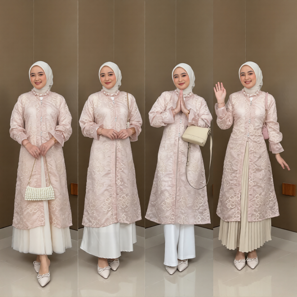 Youbi เสื้อคลุมยาวสําหรับรับปริญญา, งานแต่งงาน, เพื่อนเจ้าสาว, หมั้น Tencel เย็บปักถักร้อย Papersilk Eid เสื้อผ้า