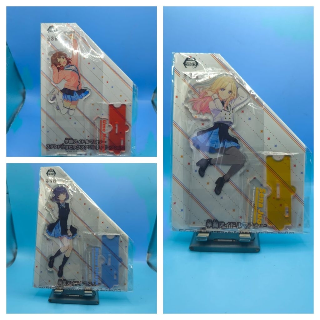 Gakuen idolmaster รูปอะคริลิคขนาดใหญ่พร้อมขาตั้ง