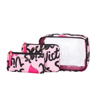 V1CT0R1AS S3CR3T TRANSPARENT MAKE UP WALLET/POUCH