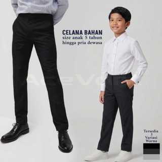 ACEVANT - Celana Bahan Anak Laki-laki Remaja Tanggung & Pria Dewasa