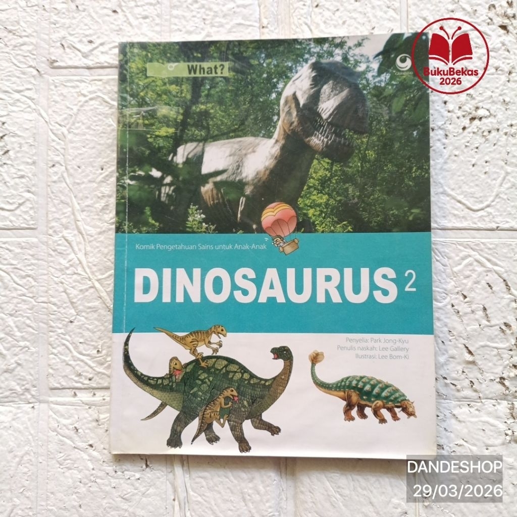 อะไรนะ? Dinosaur 2 - Science Comic สําหรับเด็ก - Educomics Why Science Comic Educational Used Prelov