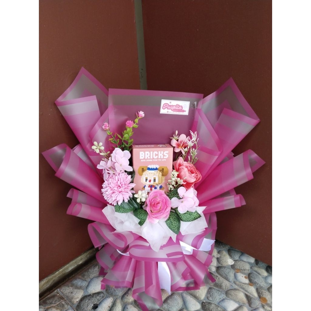 BRICKS BOUQUET/ ARTIFICIAL FLOWER BOUQUET และ BRICKS/BEAUTIFUL BOUQUET/FLOWER HAMPERS