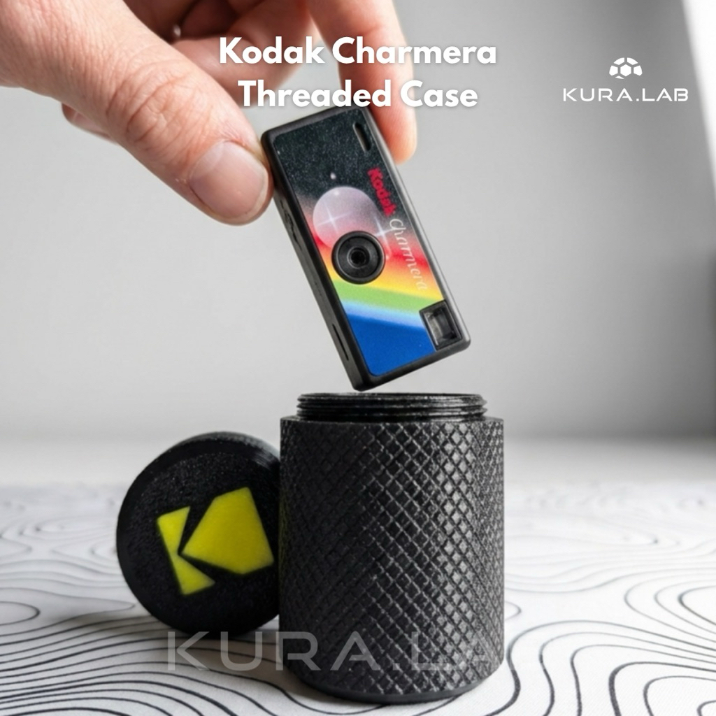 GANTUNGAN Kodak Charmera Spiral Case Keychain Mini – Unique Camera Hanger with Screw Case