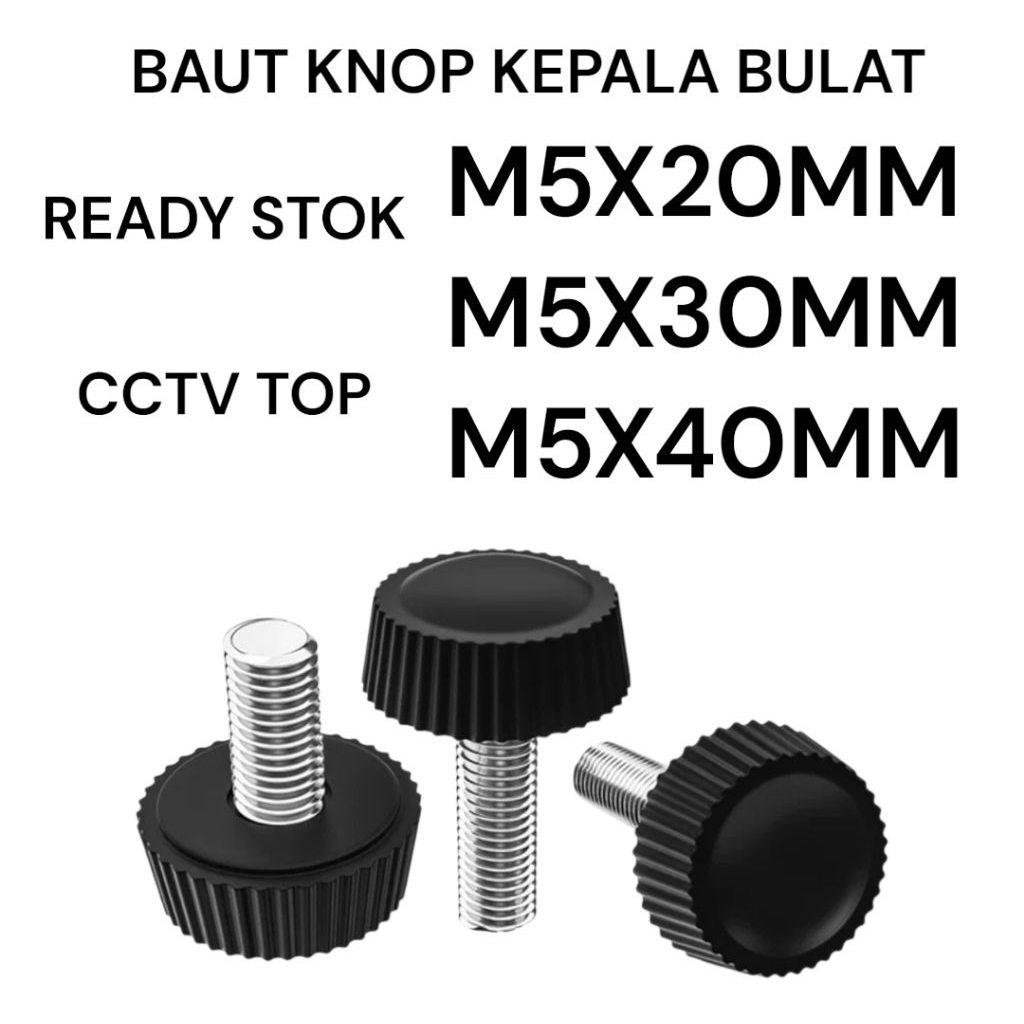 M5 EAR KNOB BOLT/ M5X20MM ADJUSTER BOLT