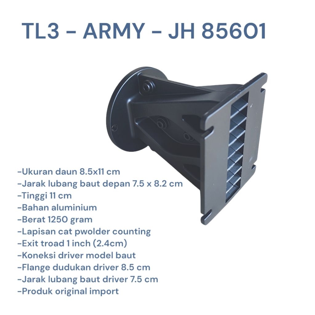 TL3 Horn Army 8.5x11 นําเข้าเดิม JH-85601 อลูมิเนียม