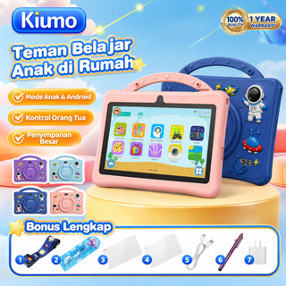 Kiumo M901 Kids Study Tab Tablet Edukasi Anak Buat Belajar Android 13 7 Inch IPS Screen Anti Radiasi 6GB+128GB Hadiah Anak
