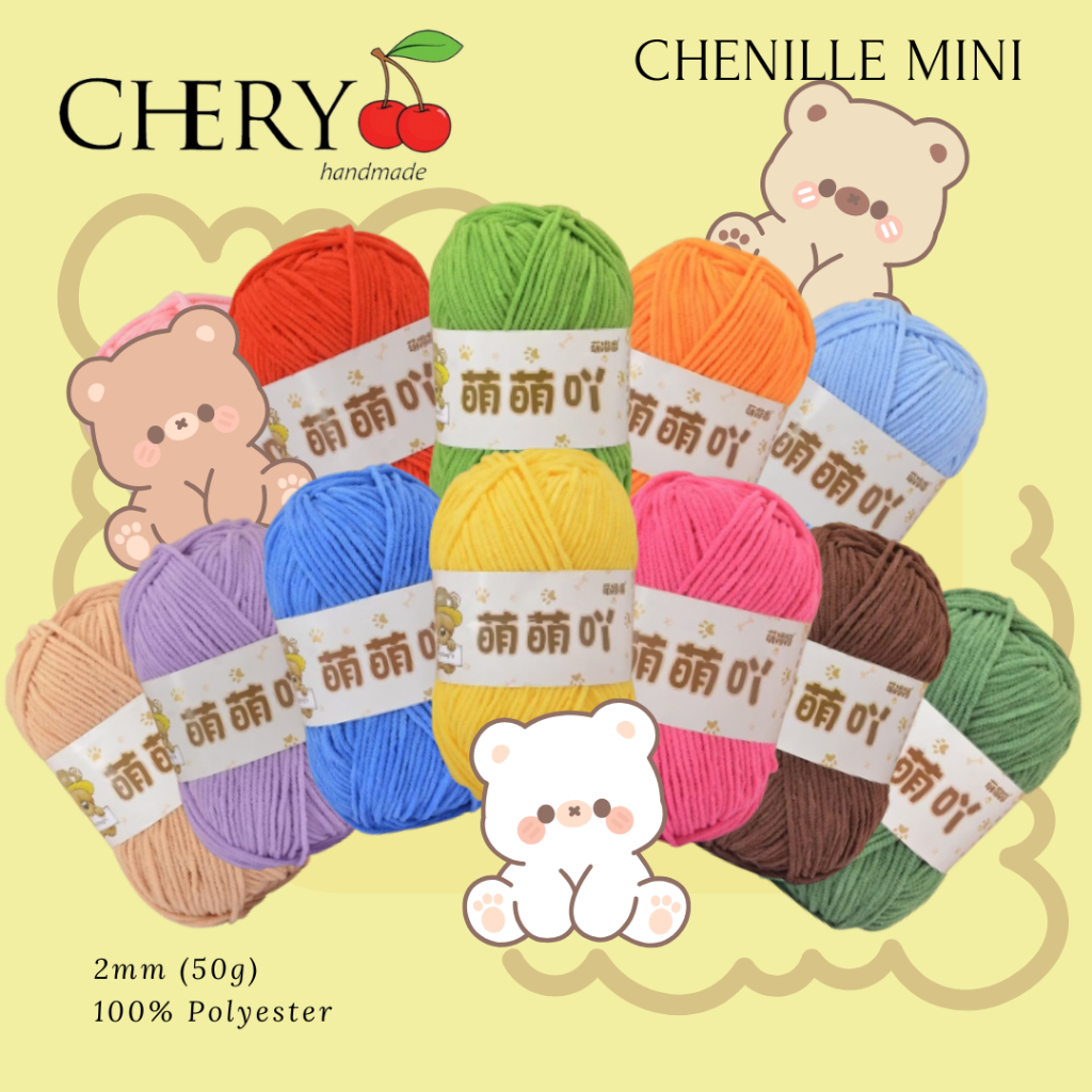 MINI CHENILLE KNITTING YARN / MINI CHENILLE YARN