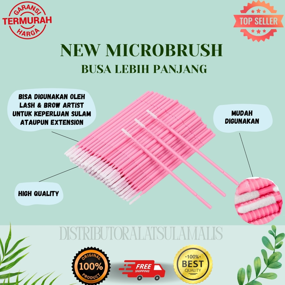 รุ่นใหม่ MICROBRUSH LONGER CONTENT EYELASH EXTENSION / MICROBRUSH DENTAL MICRO APPLICATOR สามารถเข้า