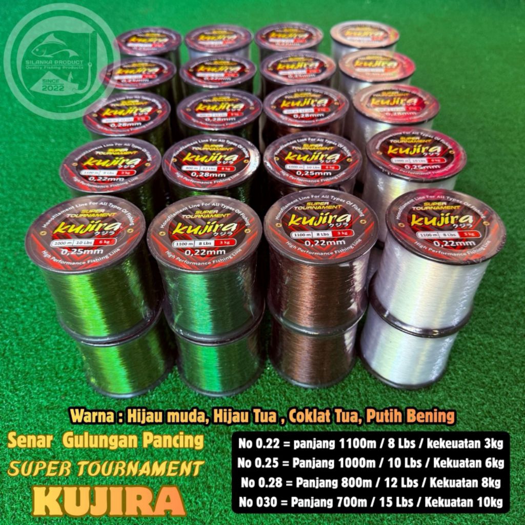 Original KUJIRA Super Tournament สายตกปลา/สายรอกตกปลา/สายป้องกันการขัด