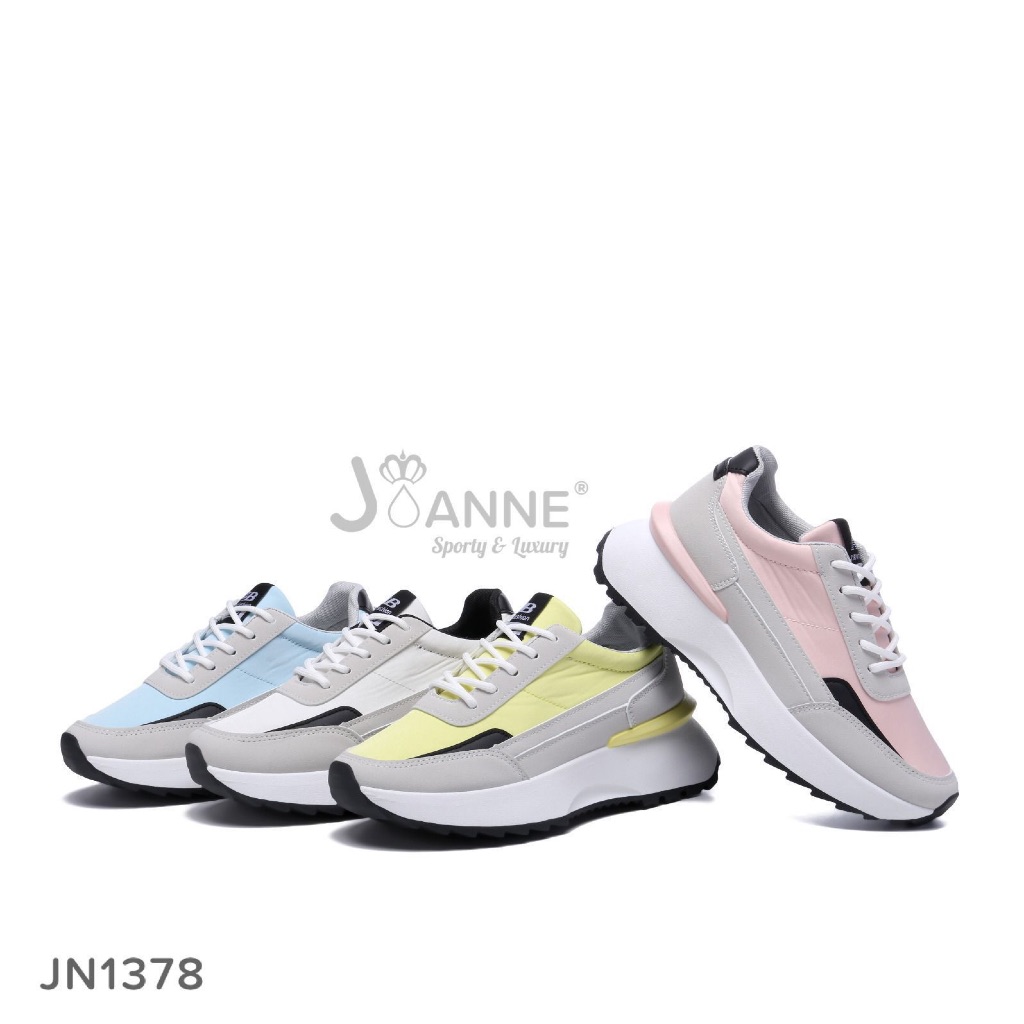JN1378JEANNE รองเท้าผ้าใบกีฬา รองเท้า JN1378
