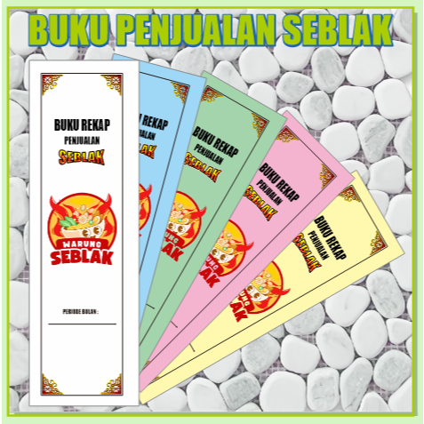 หนังสือขาย Seblak - หนังสือชั้นประถมศึกษาปีที่ 8 Seblak - สมุดจดบันทึกการขาย Seblak - สมุดโน้ต Sebla