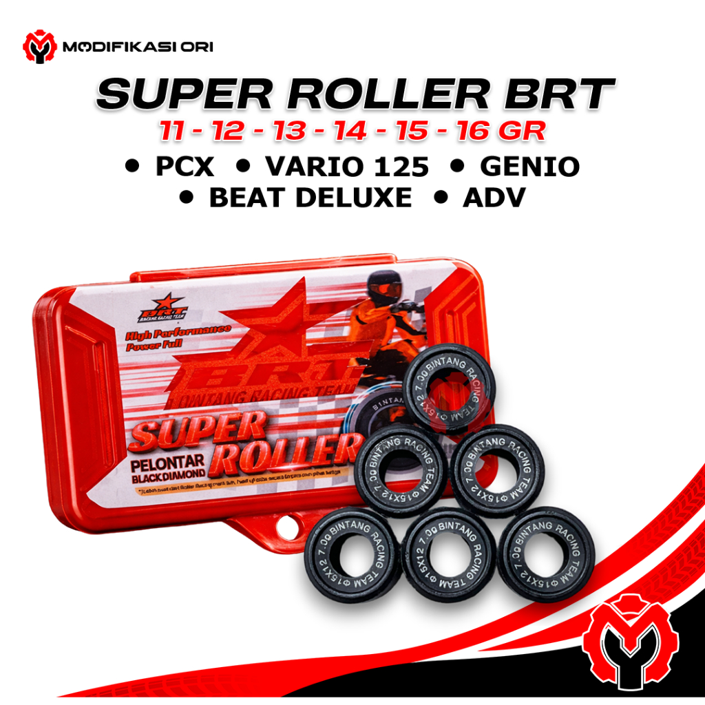 BRT Racing Roller Honda Genio - Beat Deluxe - BRT ROLLER - PCX - VARIO 125