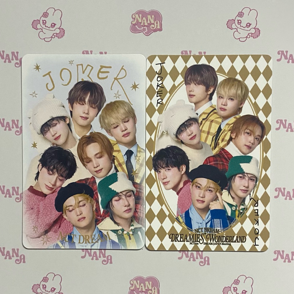 Photocard Unit Group OT7 7Dream NCT Dream TC การ์ดสะสม Fanmeeting Dreamies Wonderland Japan