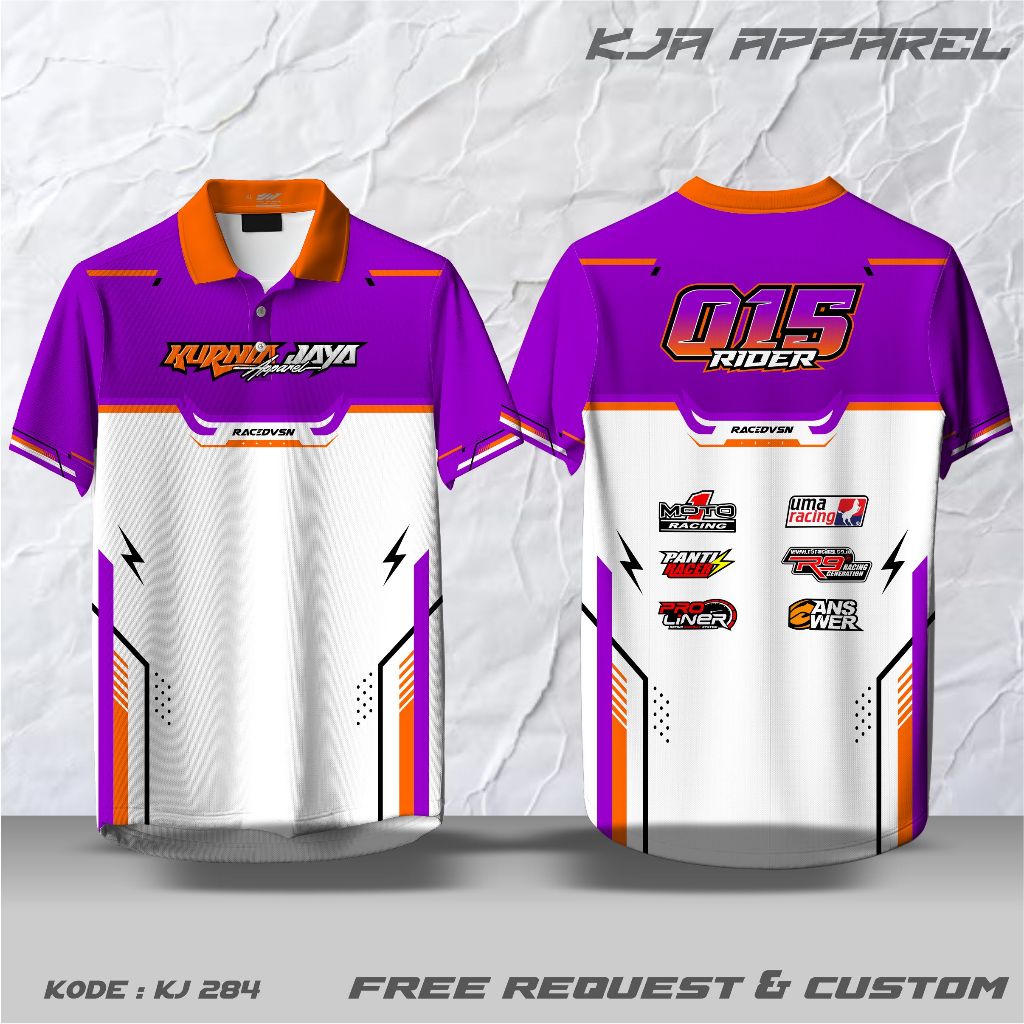 CUSTOM RACING JERSEY, REQUEST POLO COLLAR BUTTON V-NECK COLLAR O-NECK COLLAR, UNIT เสื้อยืด, FULLPRI