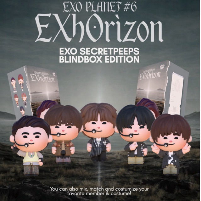 EXO ตุ๊กตากล่องตาบอด Kpop มินิฟิกเกอร์ EXOL