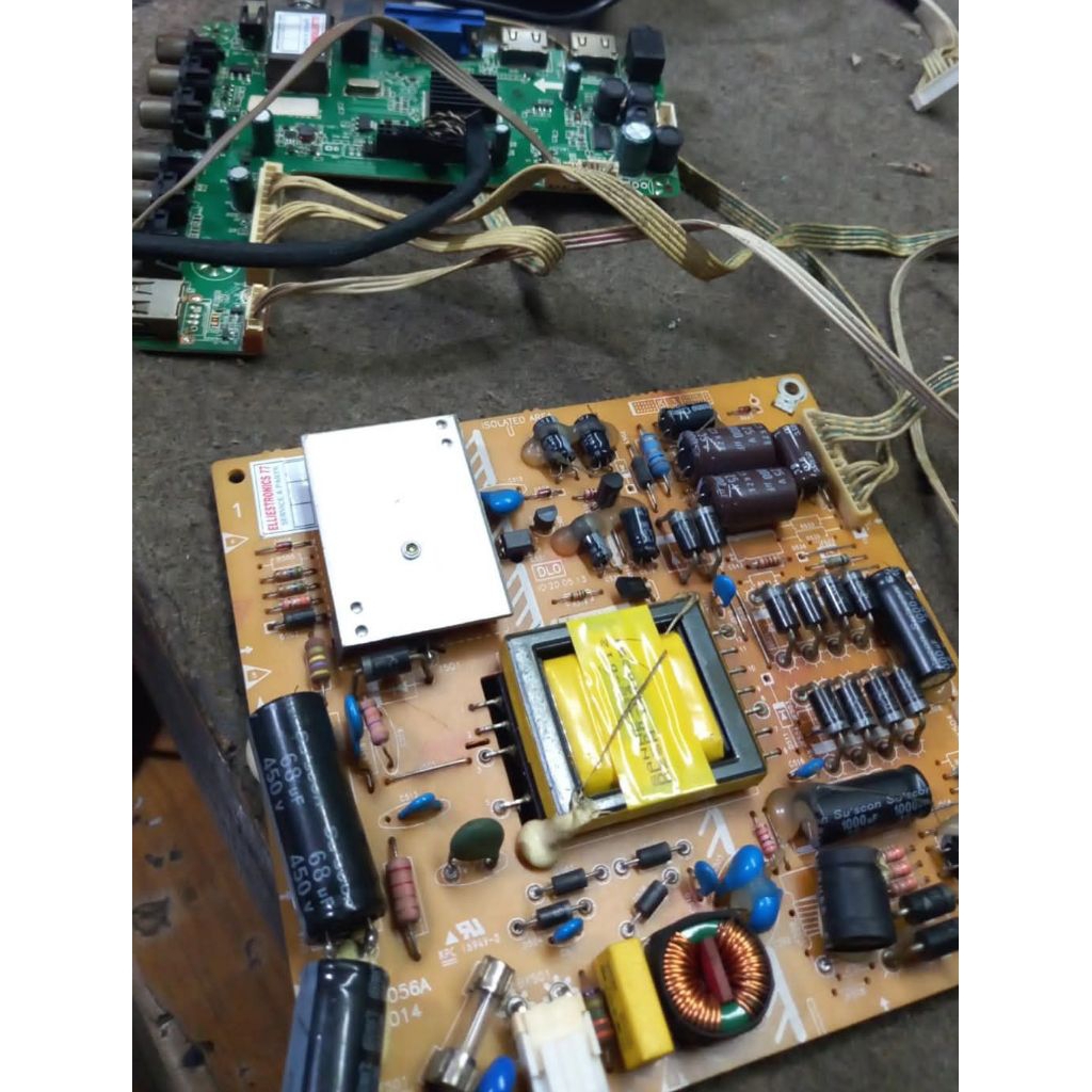 MESIN 1 ชุด PSU 1 ชุด PSU MAINBOR MACHINE MAINBOAR - PSU POWER SUPPLY SUPLAY REGULATOR TV PLD 32T710