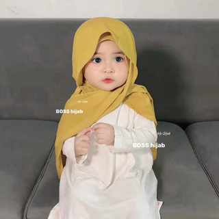 ฮิญาบ พาสมีนา สําเร็จรูปสําหรับเด็ก 1-12 ปี วงรีนินจาด้านใน พัชมีนา ปิดคอ / ผ้าคลุมศีรษะเด็ก / ฮิญาบเด็ก