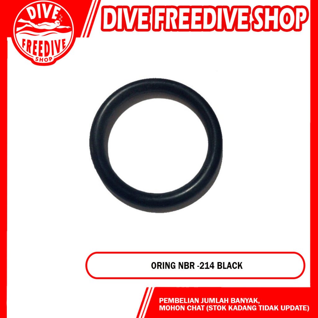 NBR Oring สีดํา 214 แหวนยาง O-ring คอ K-Valve คอถังท่อดําน้ําดําน้ําดําน้ําดําน้ํา