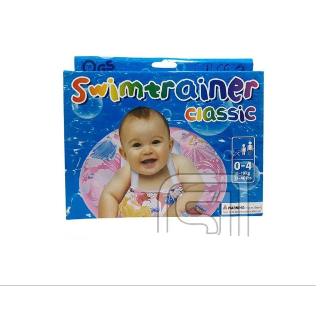 SWIMTRAINER CLASSIC ANTI-REVERSE BABY BUOY WITH THICK PVC SAFETY BELT / CHILDRENS BUOY / BABY SWIMMI