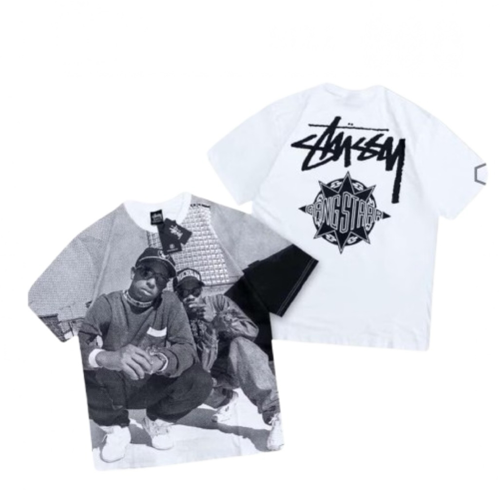 เสื้อยืด Stussy Gangsta Paradise White