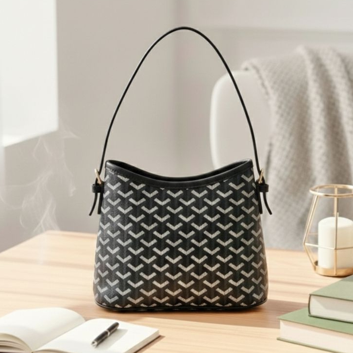 Hallea Mini Hobo-Shoulder Bag ผู้หญิงแฟชั่น-กระเป๋าสะพายขนาดกลางความจุขนาดใหญ่
