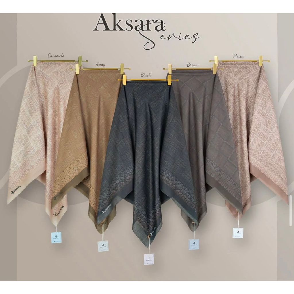 (บรรจุภัณฑ์) SQUARE JOURNEY AKSARA SERIES VUAL JOURNEY MOTIF KW HIJAB VOAL JOURNEY MOTIF