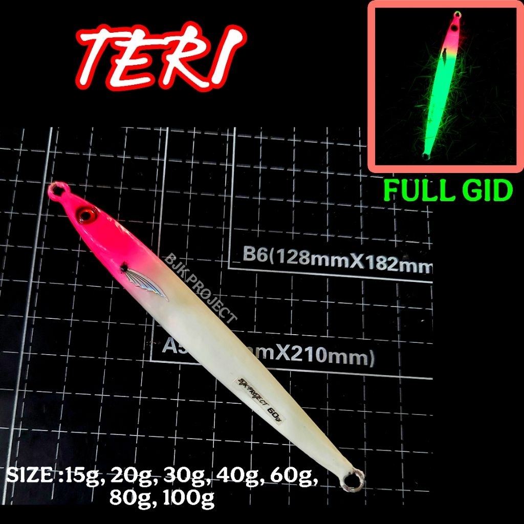 METAL JIG ANCHORIES PINK HEAD 15g ถึง 100g รุ่น BJK