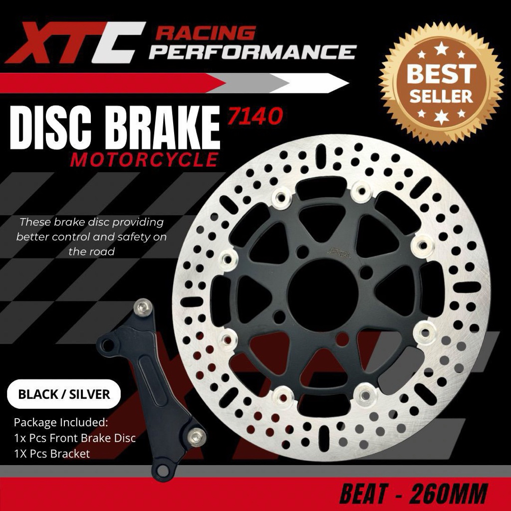 ดิสก์เบรก - แผ่น XTC plus Standard Bracket 1p แผ่น 260MM All Beat Scopy Vario 4 หลุม
