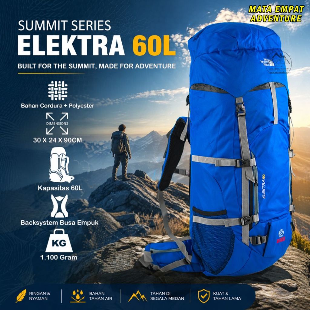 60L LITER และ 45L MOUNTAIN CARRIER BACKPACK PLUS ฝาครอบฝนที่แข็งแกร่งและ STURDY HIKING BAG