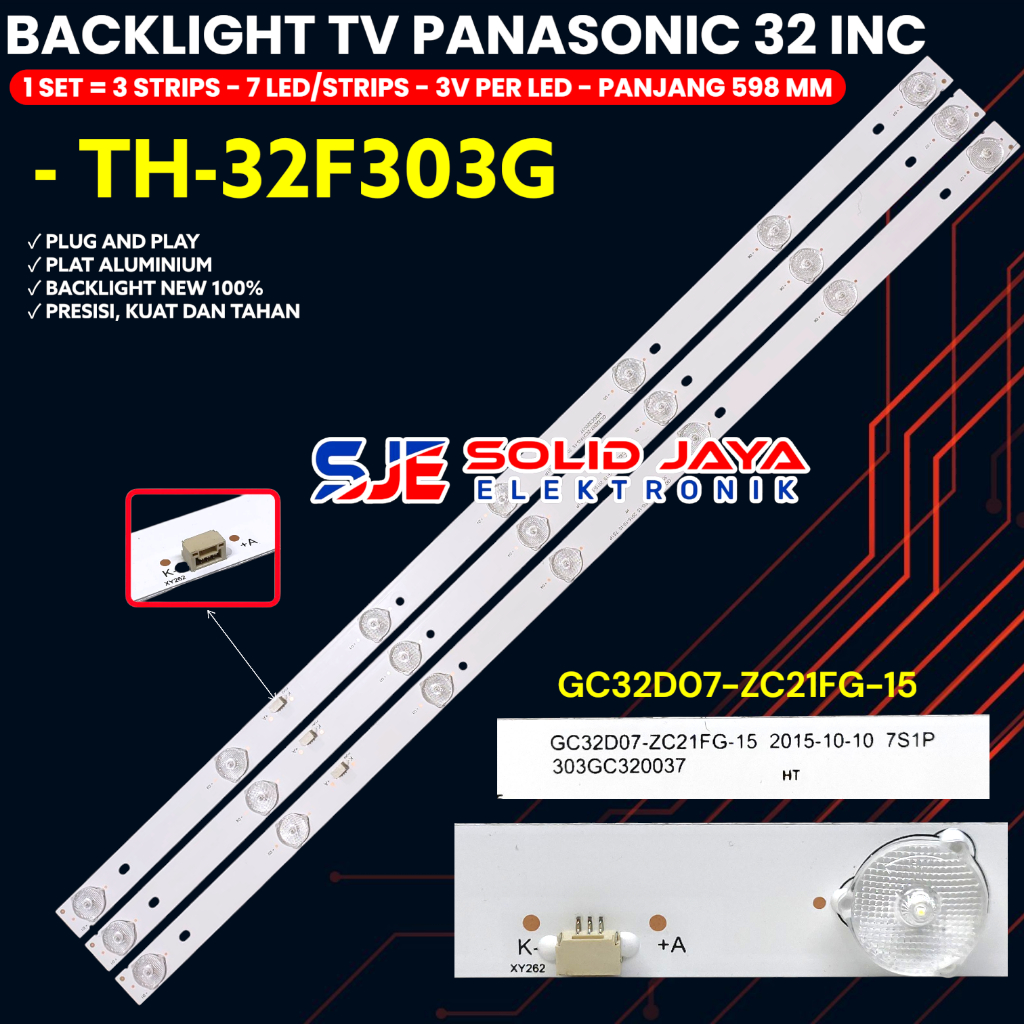 PANASONIC 32 นิ้ว ทีวี BACKLIGHT TH-32F303G TH32F303G 32F303G RF-EG320E32-0701S-11A5