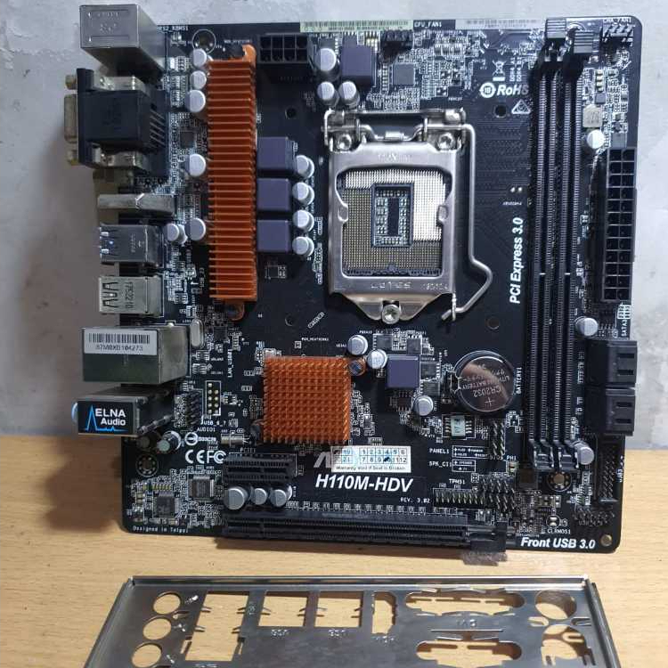 เมนบอร์ด H110M-HDV ซ็อกเก็ต LGA 1151 DDR4