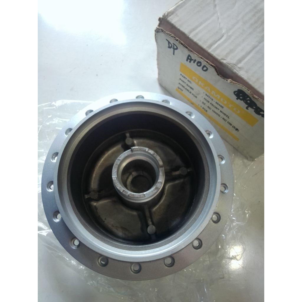 ด้านหน้า DRUM A100 FRONT TRIMOL A100 FRONT DRUM SUZUKI A100 DRUM SUZUKI A100 nos Silver.