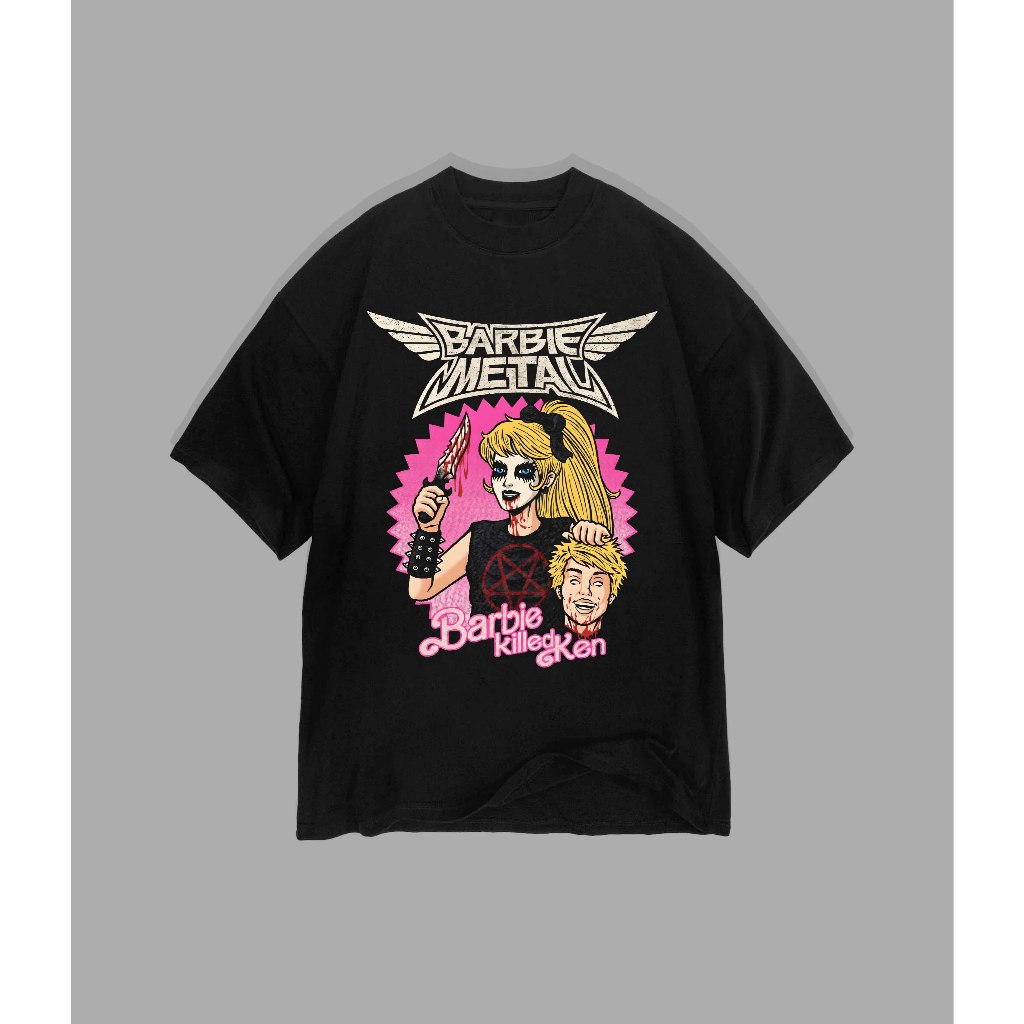 เสื้อยืด Baby Metal Spoof Barbie Metal - Barbie Kill Ken