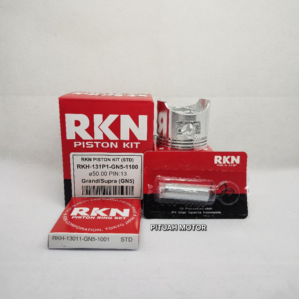 PISTON KIT GRAND/SUPRA OV STD (131P1 GN5 1100) RKN ดั้งเดิม